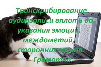 Транскрибирование аудиозаписи