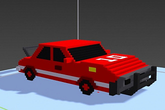 Создам модель в Voxel
