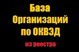 База организаций из реестра суб. малого и среднего предпринимательства