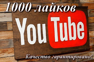 1000 лайков на вашем You Tube канале