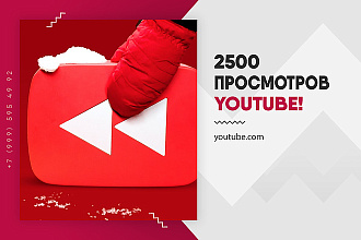 +2500 просмотров Youtube