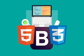 Верстка HTML и CSS с использованием Bootstrap4