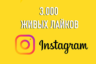 3000 живых лайков instagram