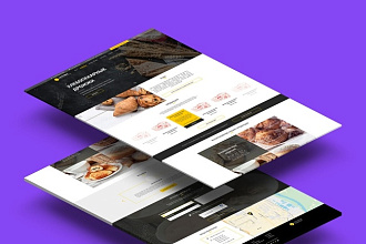 Красочный дизайн экрана вашего сайта, Landing Page
