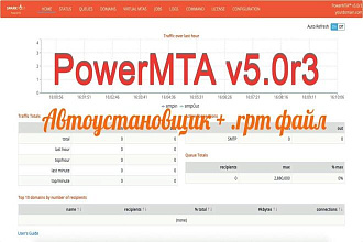 Авто установщик+rpm файл PowerMTA5.0r3