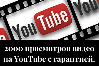 2000 просмотров видео на YouTube с гарантией