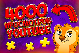 Отличное продвижение. 4000 просмотров вашего видео. Быстро + бонус