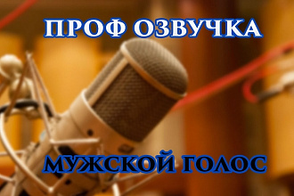 Озвучиваю видео мужским голосом
