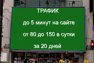 Трафик с поведенческими факторами от 80 до 150 в сутки
