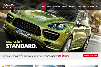 Automotive - автомобильный шаблон WordPress