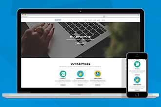 Адаптивный лендинг на wordpress
