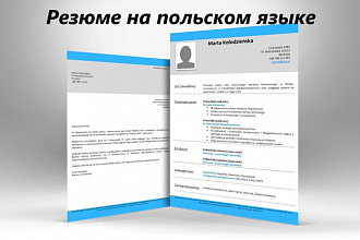 Помогу составить резюме на польском языке