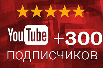 +300 подписчиков на Youtube