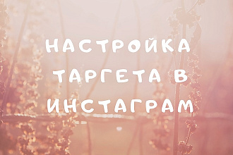 Настройка таргета в инстаграм. Есть кейсы . Опыт 4 года