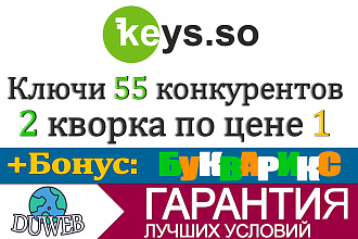Keysso выгрузки. Сервис кейс со + бонус Букварикс