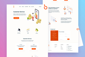 UIUX дизайн лэндинга