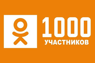 1000 подписчиков в Вашу группу в Одноклассники + Бонус