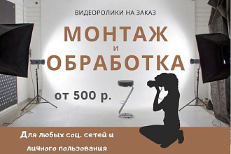 Монтаж креативного видео