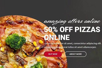 Премиум тема FAST FOOD domnoo для WordPress 2+ страницы