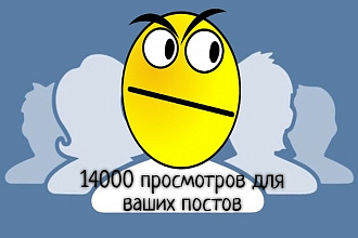 14000 просмотров ваших постов ВКонтакте