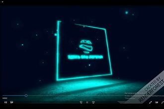 3D LOGO логотип компании, бренда в стиле Hi-tech