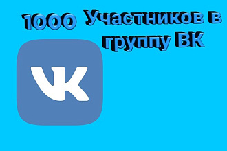1000 Участников в группу в Вк