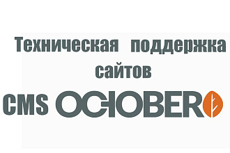 Техническая поддержка сайтов на CMS October