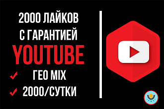 Лайки YouTube вечные 2000
