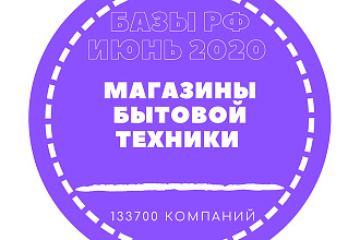 База магазинов бытовой техники. 133700 организаций в России