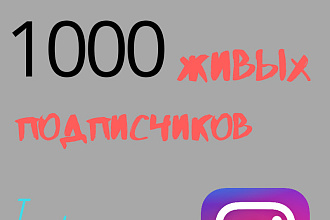 1000 русскоязычных инстаграм падписчиков