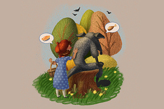 Нарисую иллюстрацию для детской книги
