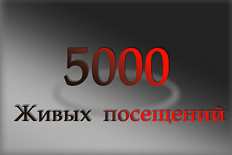 5000 живых посетителей за сутки с реальных ip хватит платить за ботов