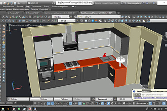 3D моделирование мебели в AutoCAD черновое, детализированное