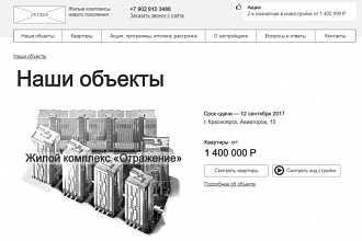 Перенесу понравившуюся вам страницу сайта-примера в прототип axure