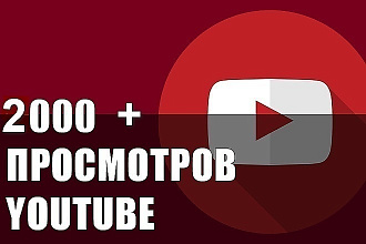Просмотров YouTube 2000