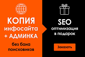 Сделаю копию любого инфосайта