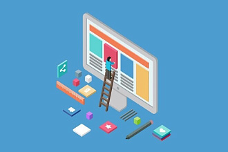 Верстка сайта на чистом html, css, js