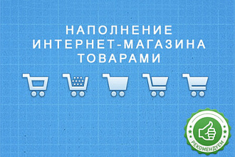 Наполнение интернет-магазина товарами
