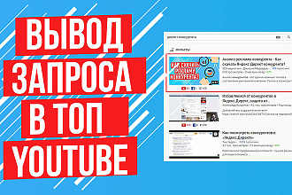 Вывод запроса в ТОП Youtube