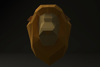 Создам 3d модель в 3d редакторе Blender. Разрежу и сделаю развертку