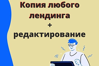 Копия любого лендинга - Landing Page