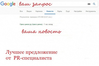 Попадание вашей новости в ленту Google-новостей