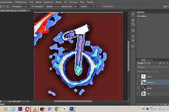 Нарисую логотип в art стиле