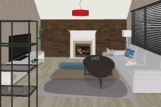Планировка квартиры и дизайн интерьера 2D, 3D