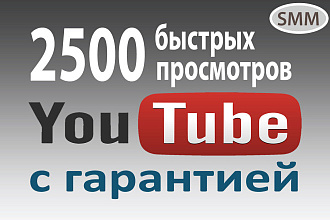 2500 быстрых просмотров видео на ютуб