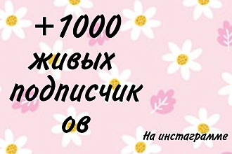 +1000 рускоязычных инстаграм подписчиков