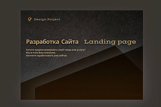 Разработка сайта, Landing page