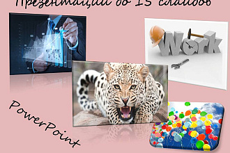 Презентации на любую тематику до 15 слайдов в PowerPoint