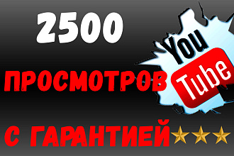 2500 просмотров Youtube быстрый старт