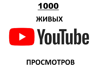 YouTube. 1000 живых просмотров БЕЗ списания
